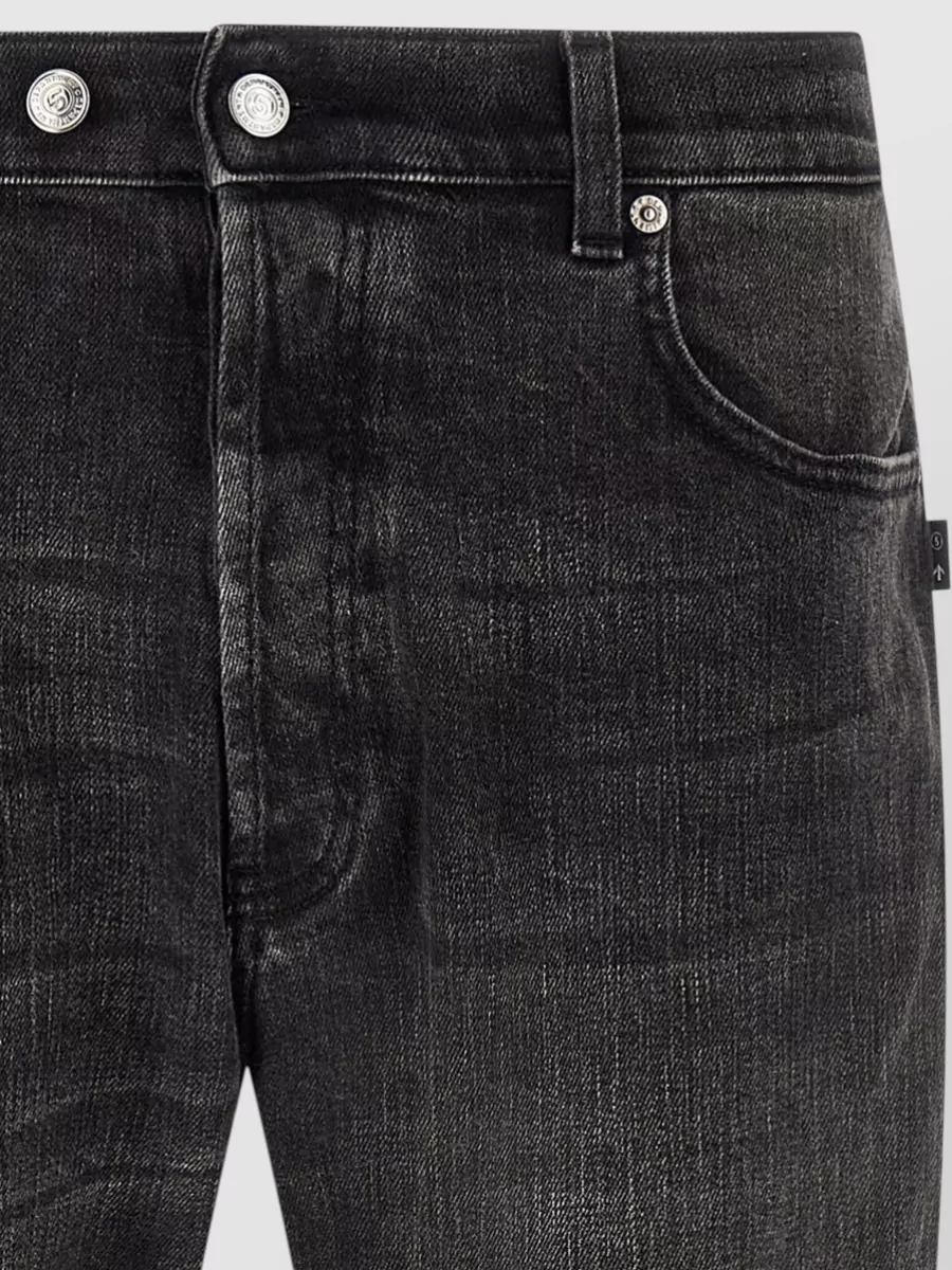 Department 5 Denim Mid-Rise Tapered Cropped Jeans
