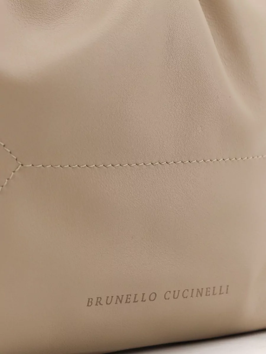 Brunello Cucinelli Monili Leather Clutch Bag
