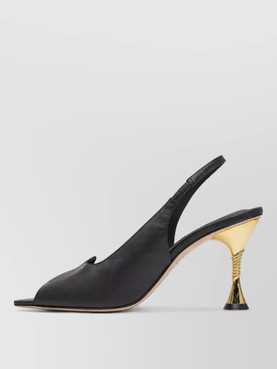 Studio Amelia Leather Slingback Pumps