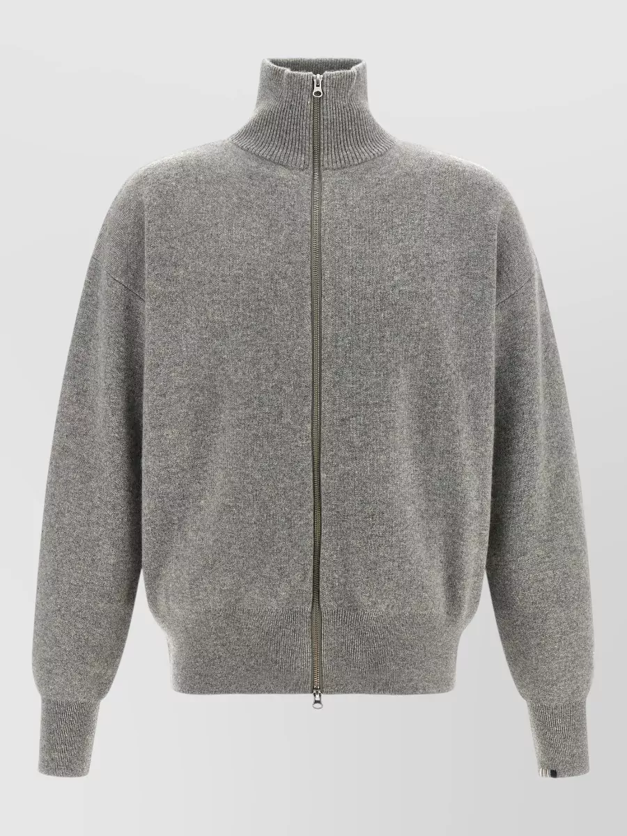 Extreme Cashmere cashmere ribbed turtleneck cardigan
