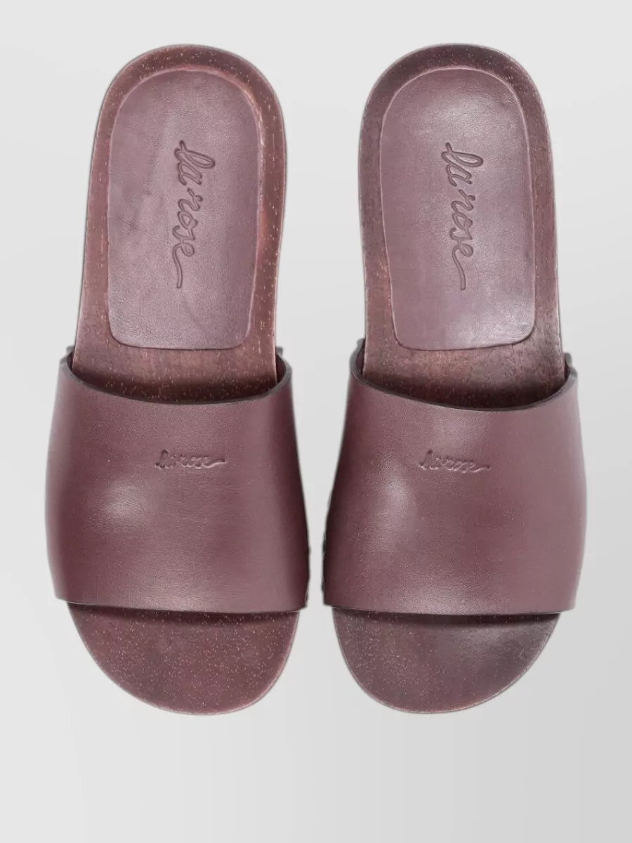 La Rose Leather Sandals
