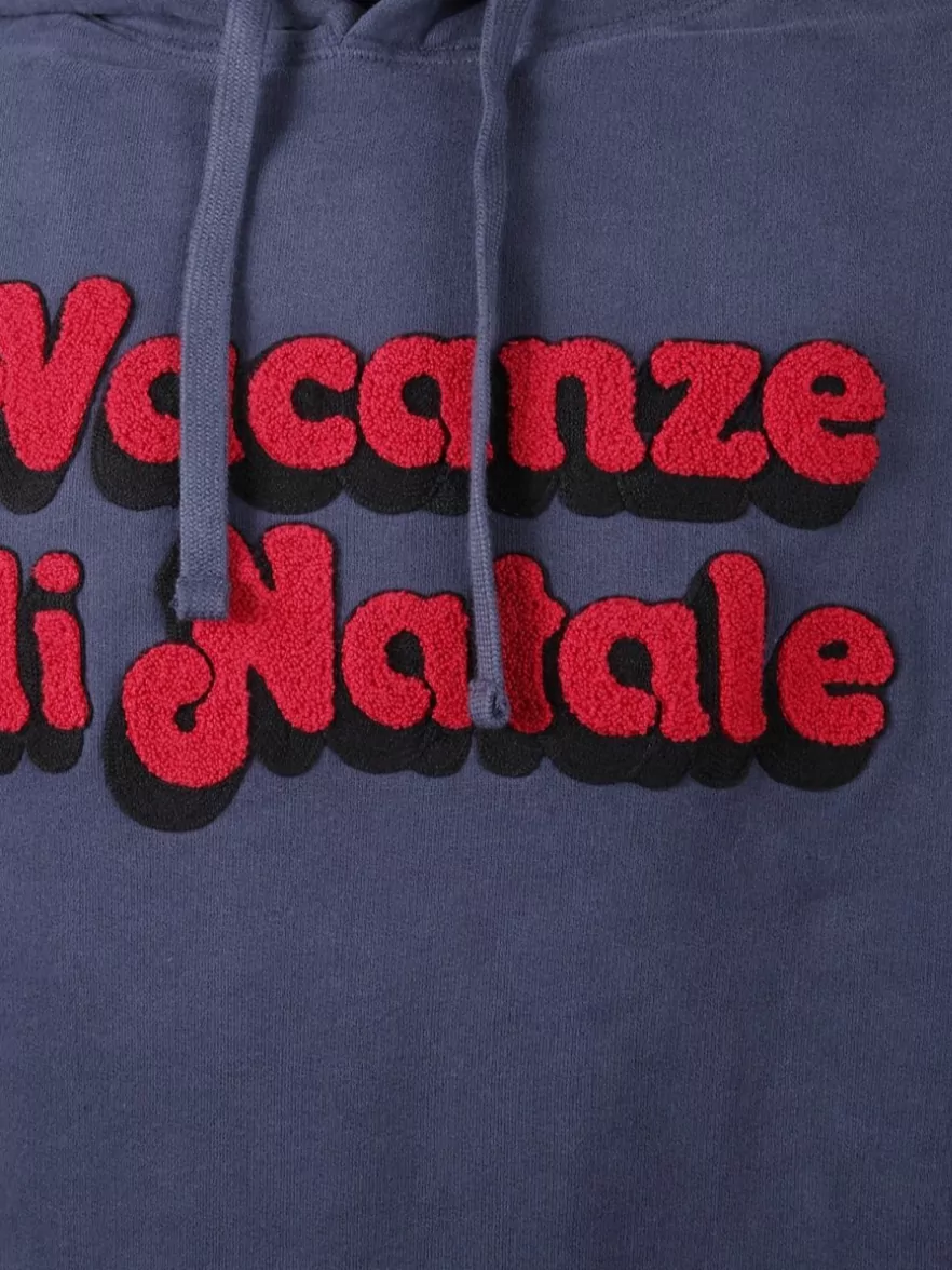 Mc2 Saint Barth Hooded Sweatshirt With Front Pocket And Ribbed Cuffs