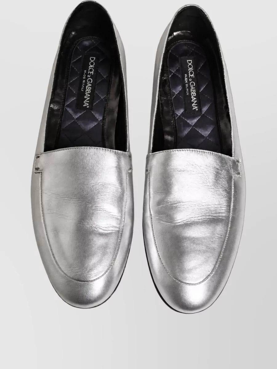Dolce&Gabbana Leather Slip On Monk Shoes