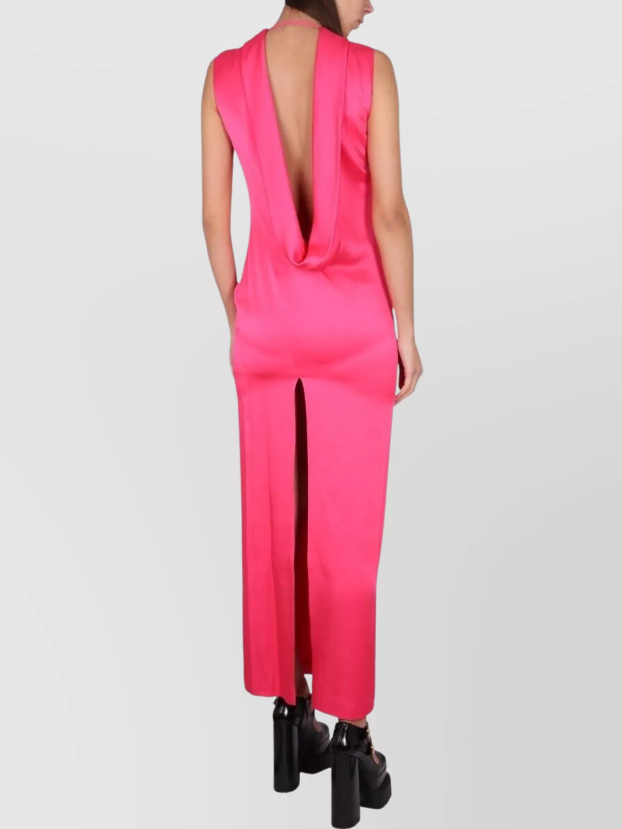 Versace Long Dress Ring Neckline