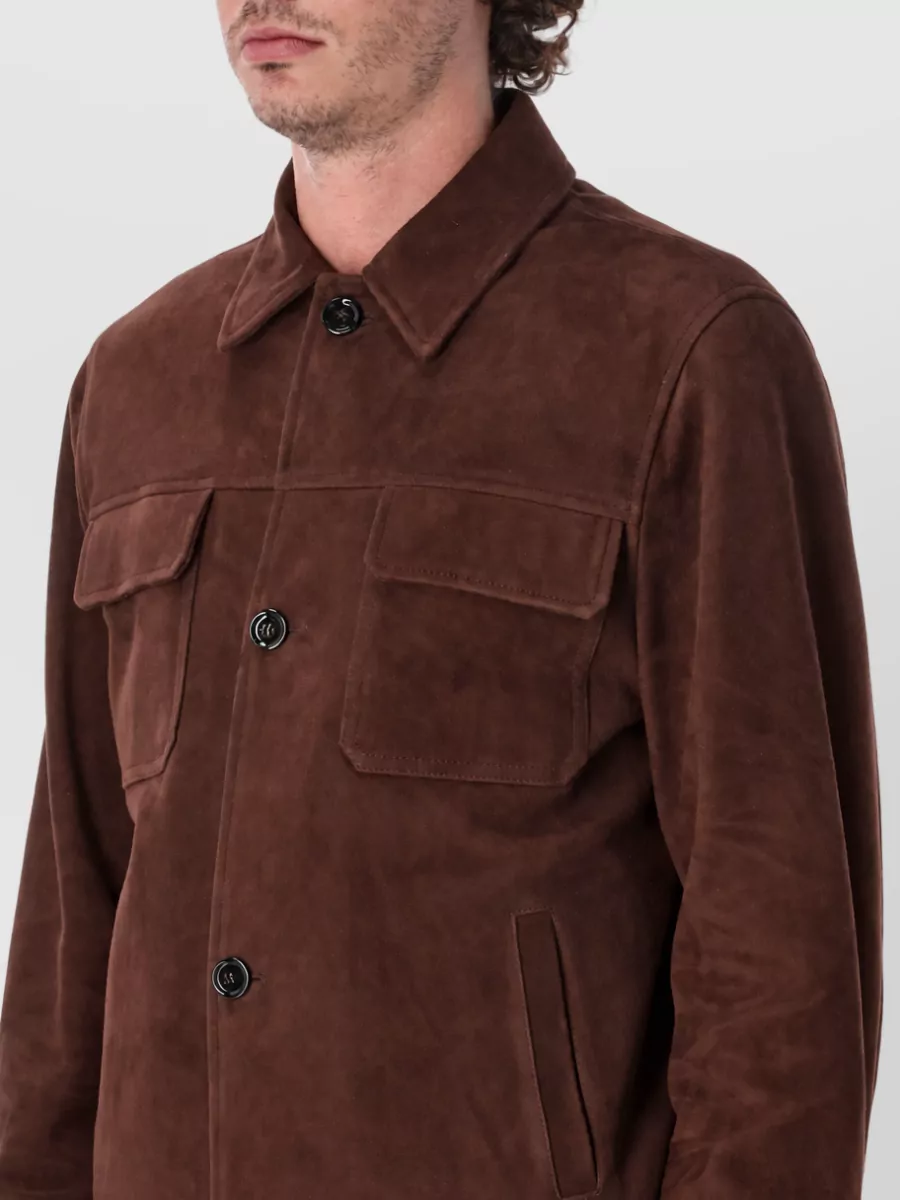 Lardini Suede Leather Jacket