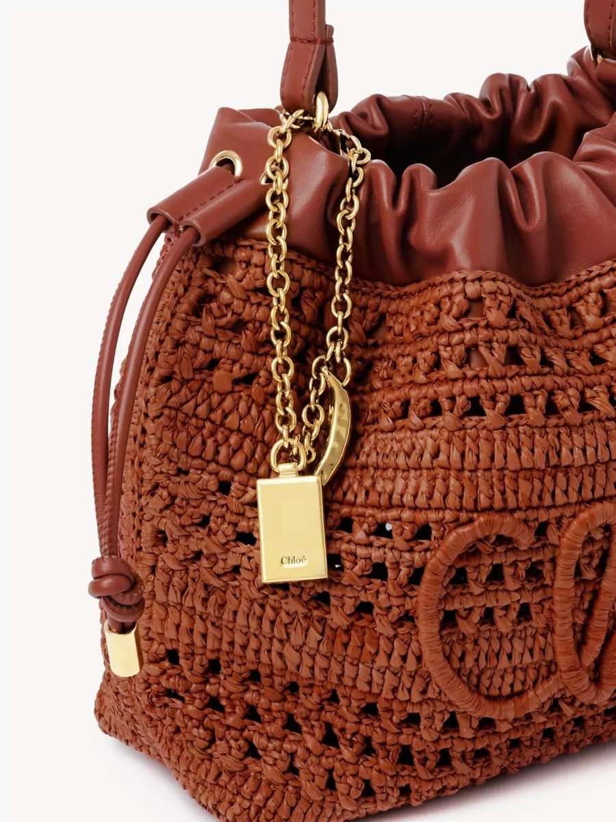 Chloé Mini Raffia Bucket Bag