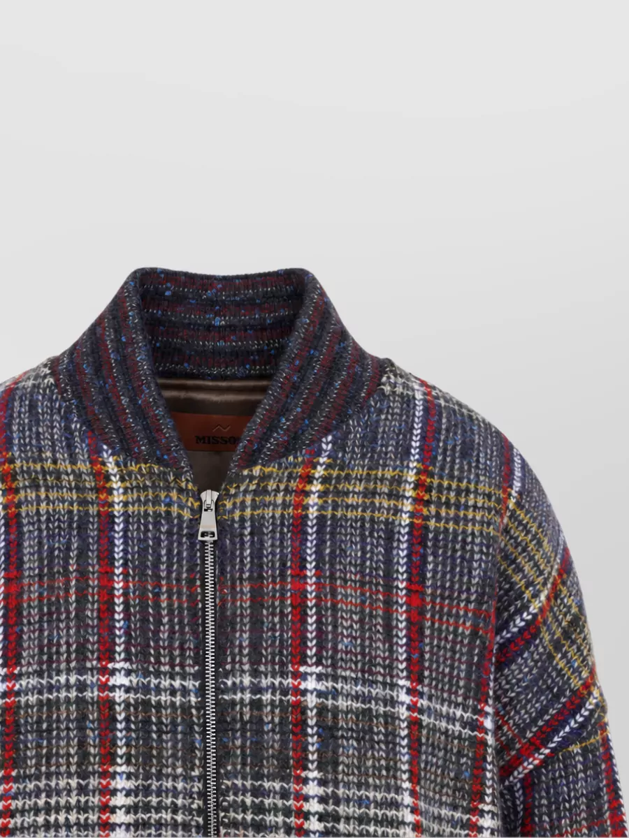 Missoni Checked Wool Bomber Jacket