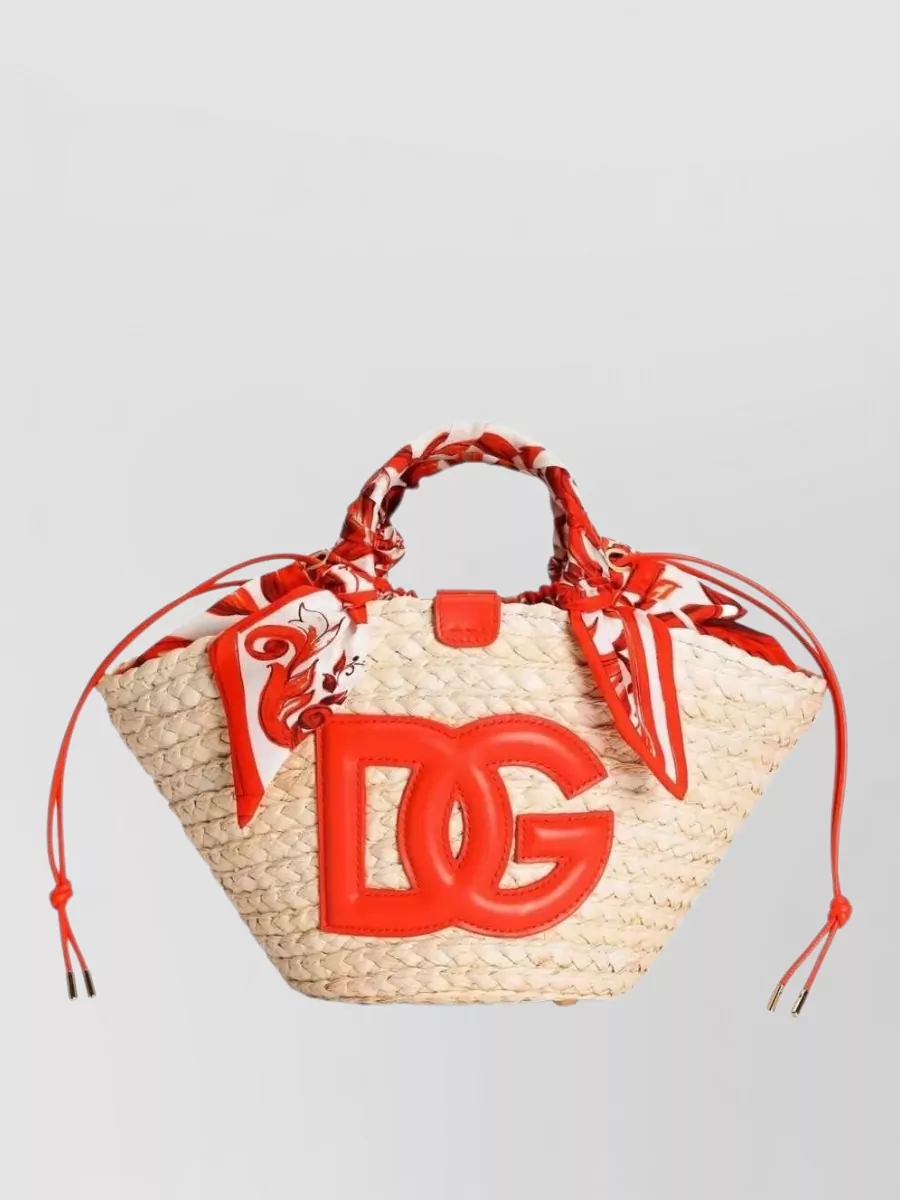 Dolce&Gabbana kendra raffia beach bag