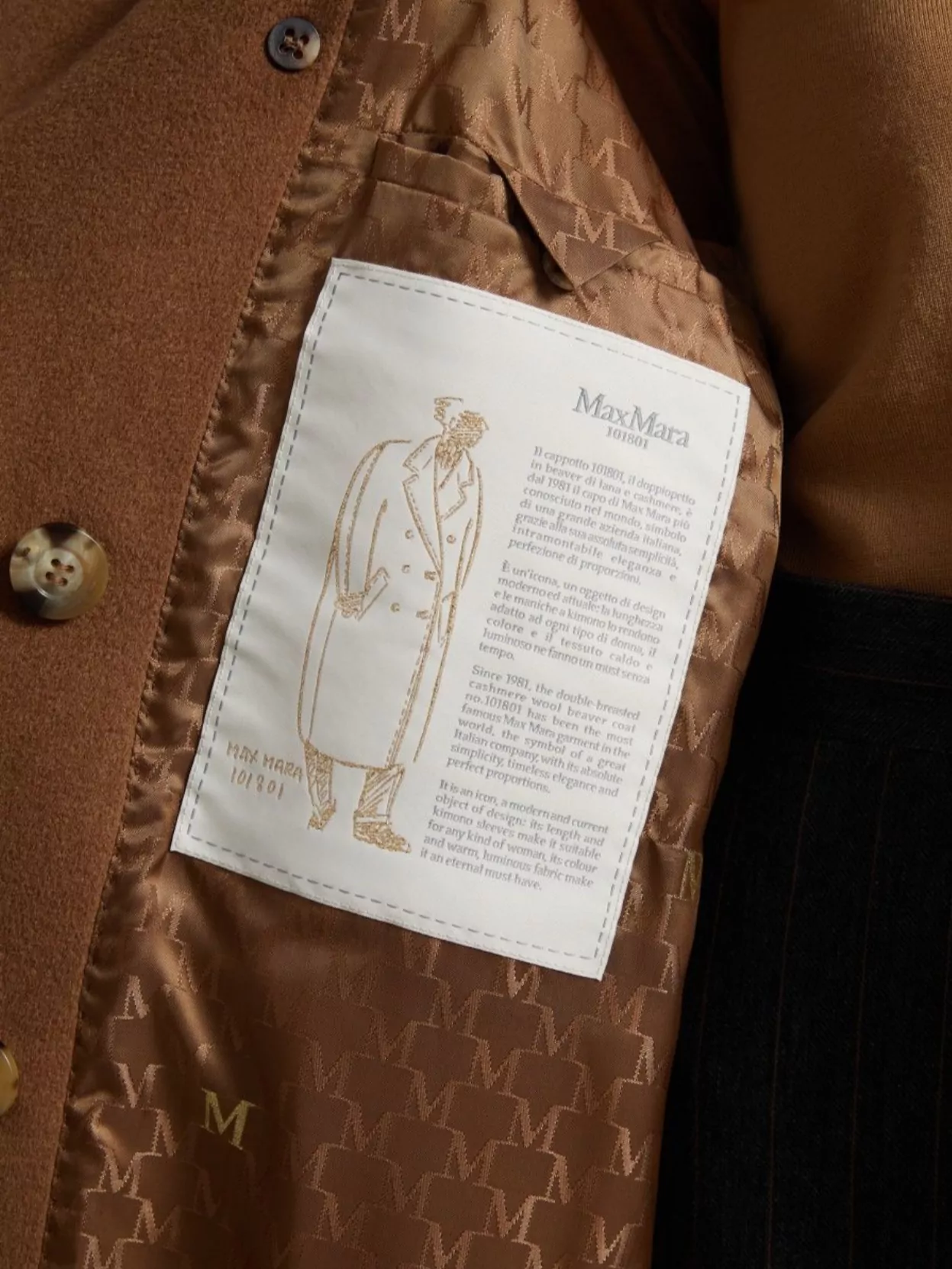 Max Mara Long Double-Breasted Coats Notched Lapels