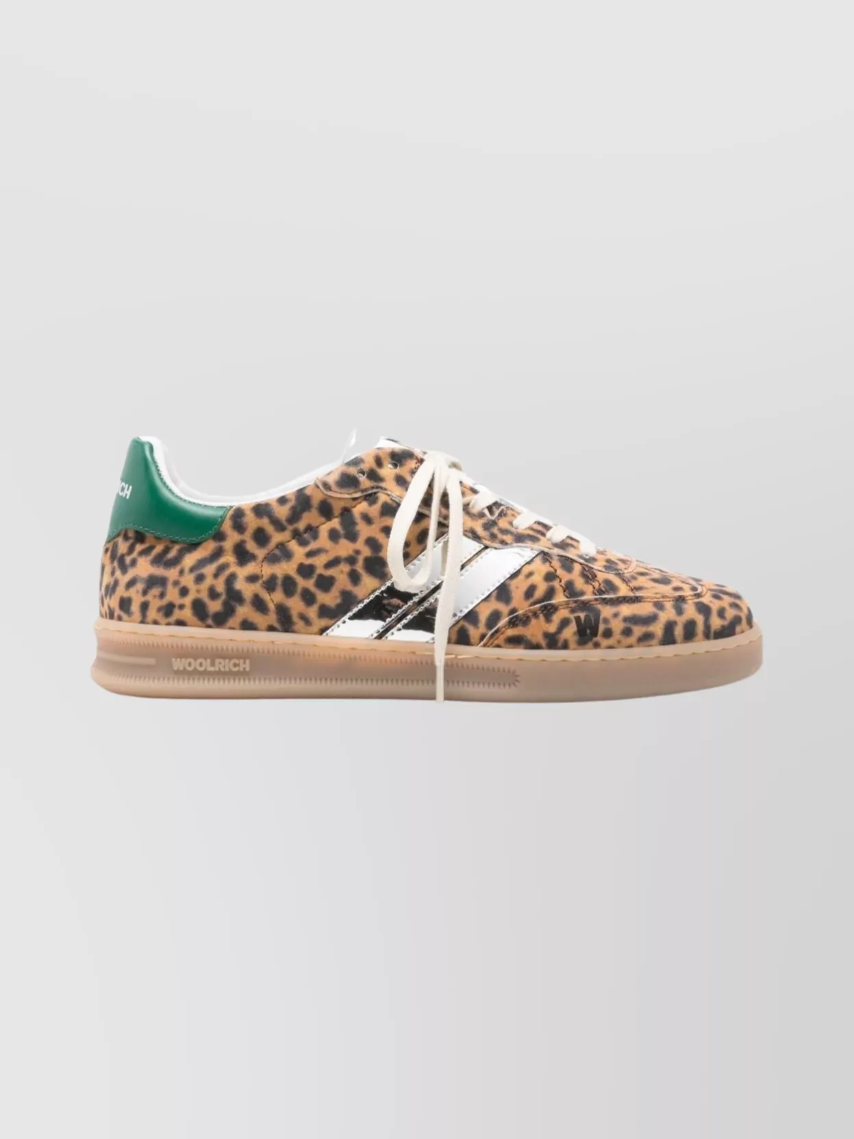 Woolrich Animal Print Low-Top Sneakers With Rubber Sole