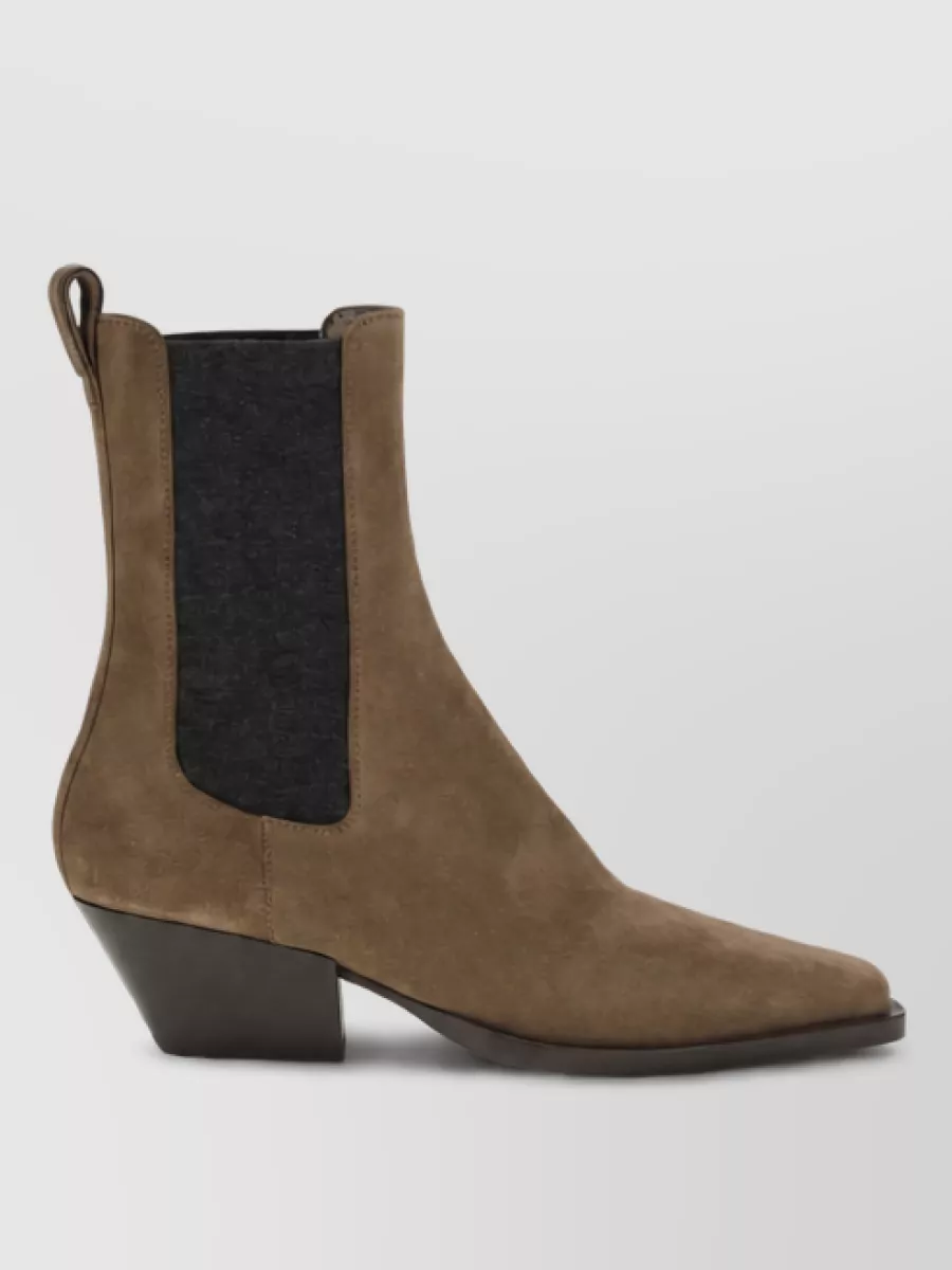 Brunello Cucinelli Leather Ankle Boots