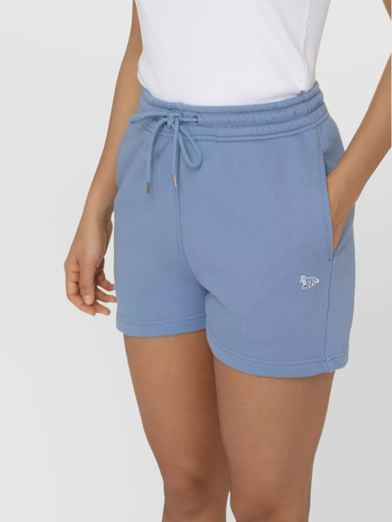 Maison Kitsuné Elastic Waistband Fox Front Patch Side Pockets