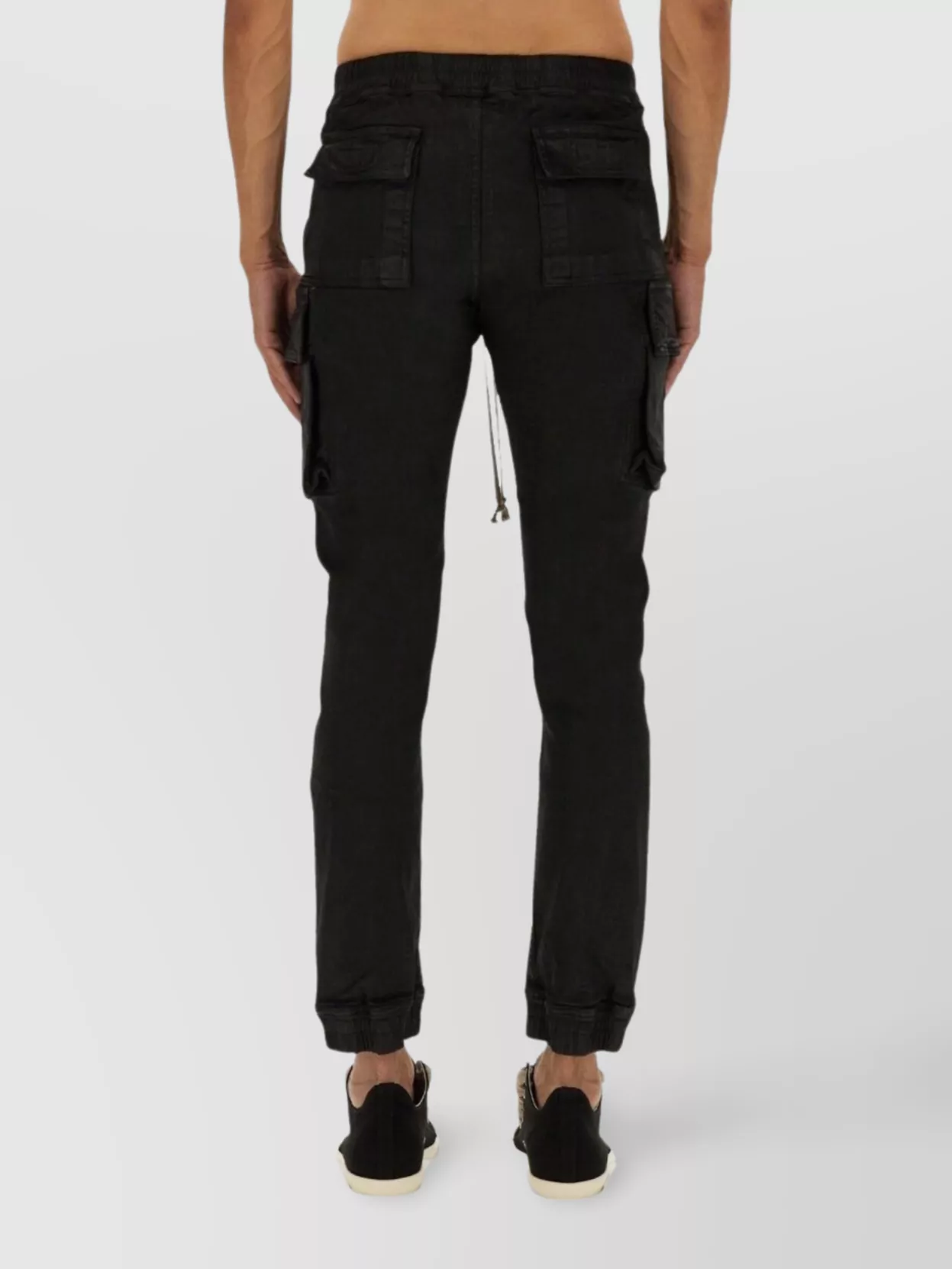 Rick Owens Drkshdw Tapered Cargo Trousers Drawstring Waist