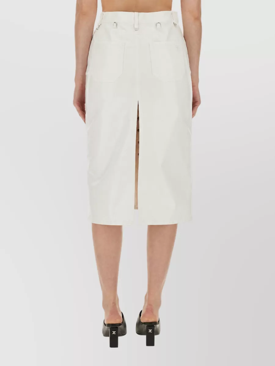 Courrèges Buttoned Pencil Skirt