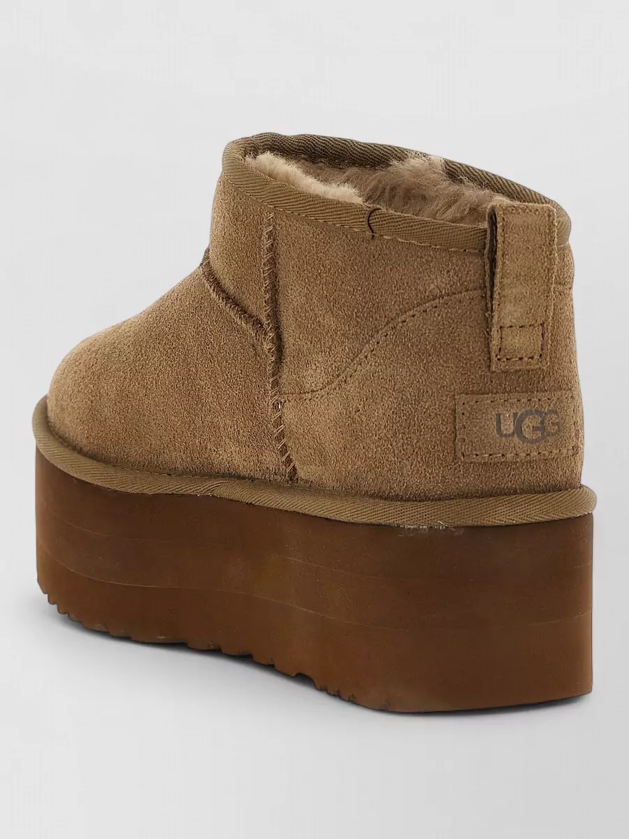 Ugg Leather Classic Ultra Mini Platform Slippers