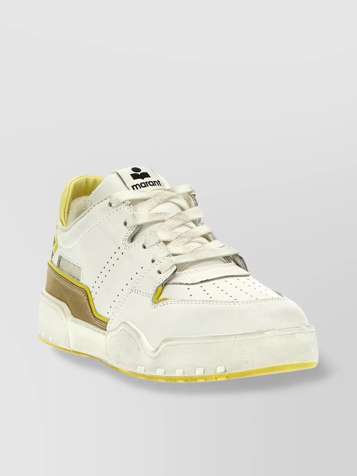 Isabel Marant 'stadium Classic' Low-top Sneakers With Perforated Detailing In White