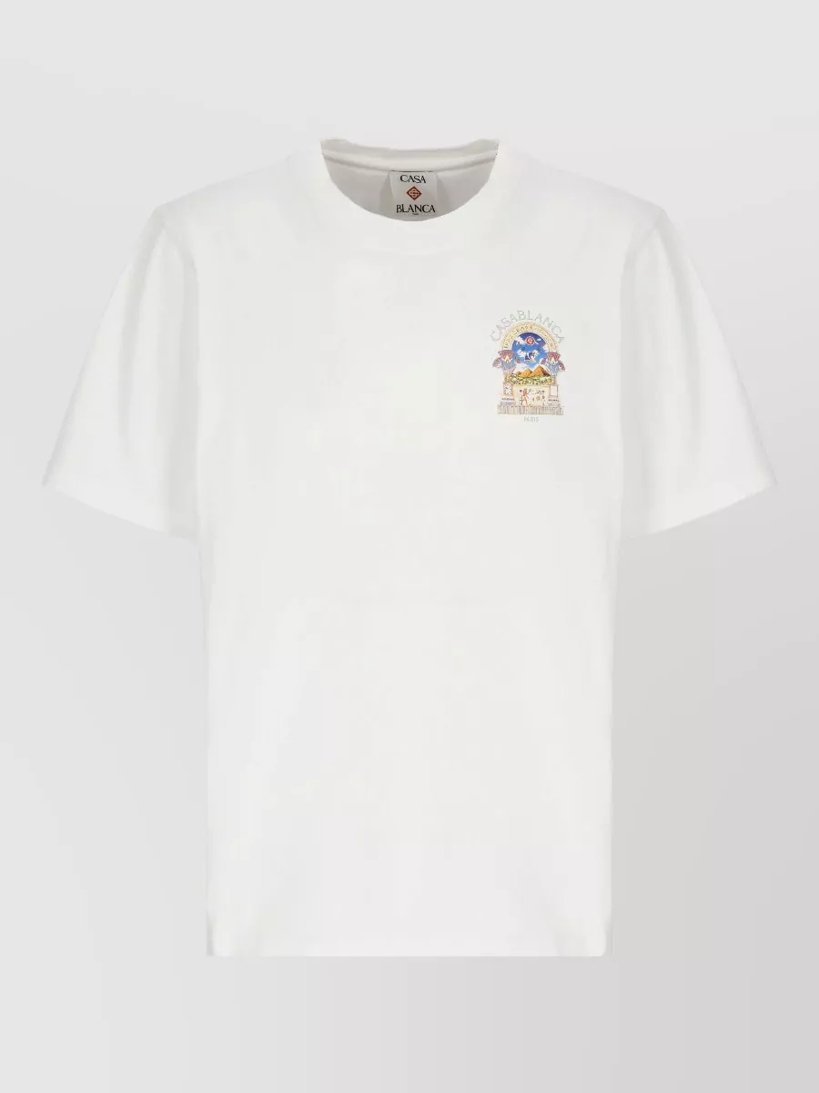 Casablanca cotton printed short-sleeve t-shirt