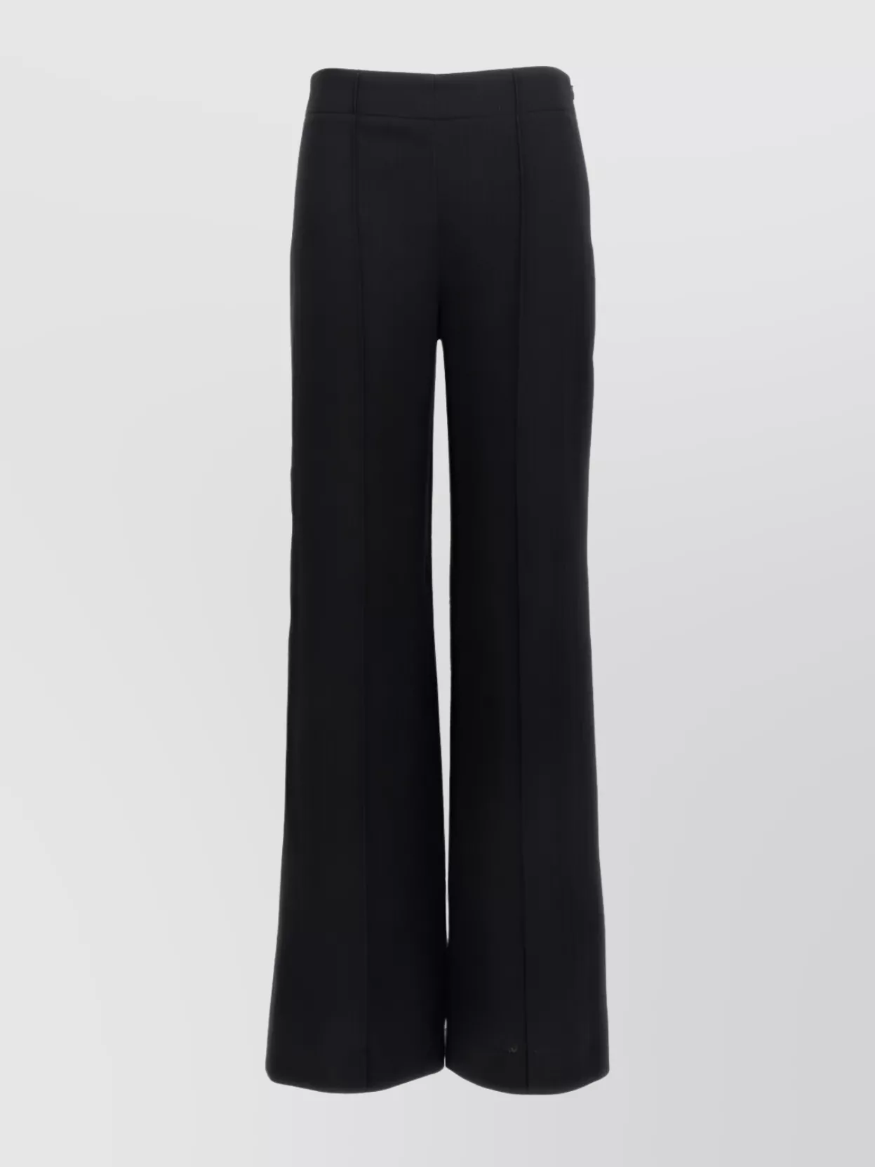 Shop Chloé Sophisticated Wide Leg Trousers In Black