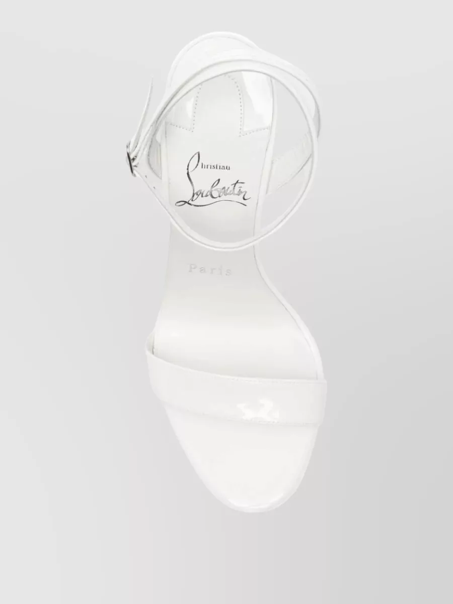 Christian Louboutin Patent Leather Wedge Sandals