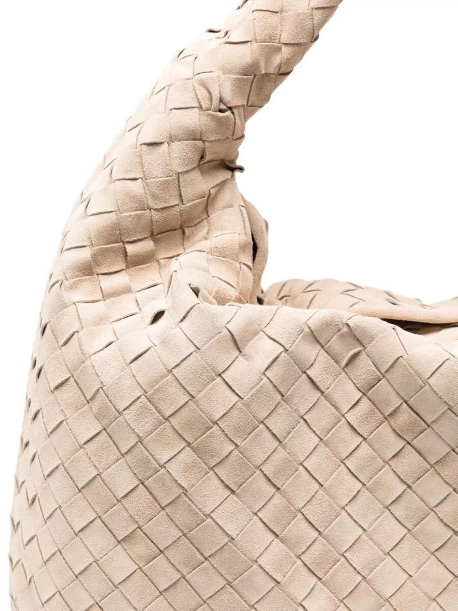 Bottega Veneta Hop Large Leather Shoulder Bag