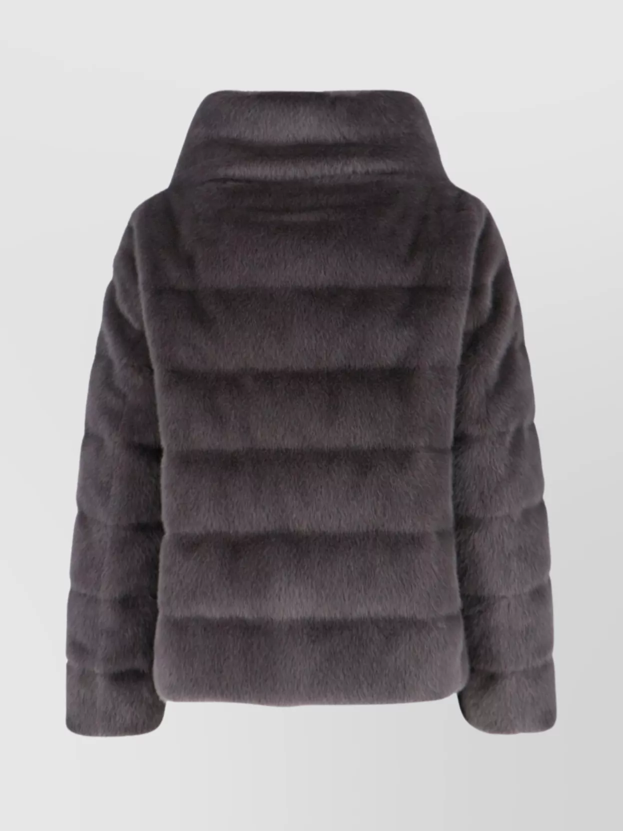 Herno Casual Faux Fur High Collar Jacket