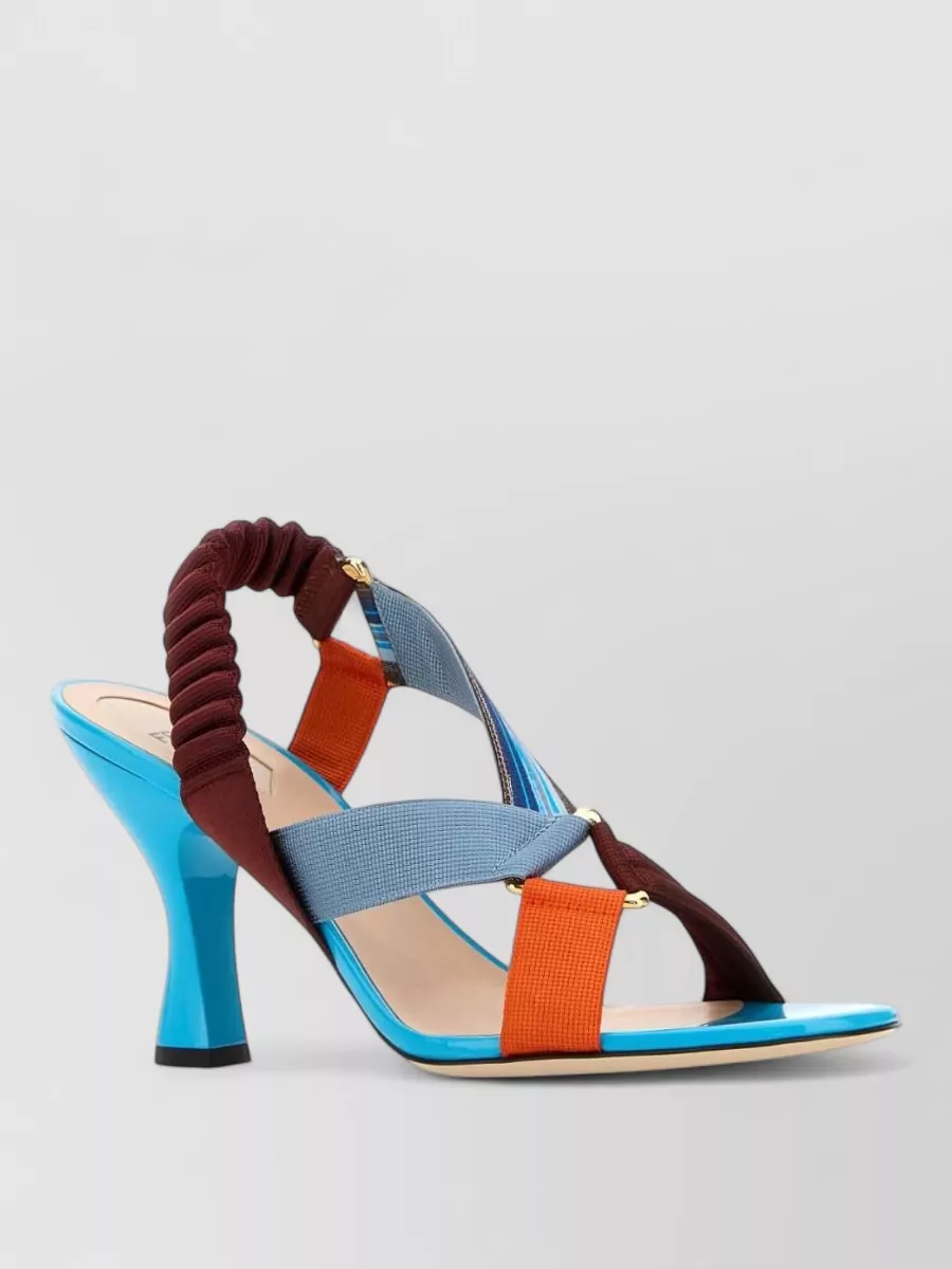 Fendi colibrì fabric mules