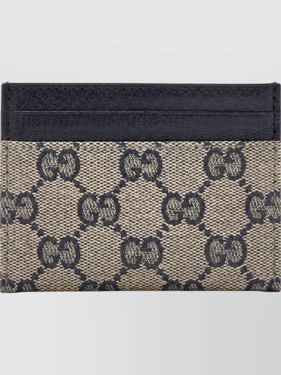Gucci canvas card holder