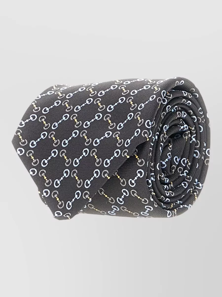 Gucci Embroidered Silk Tie