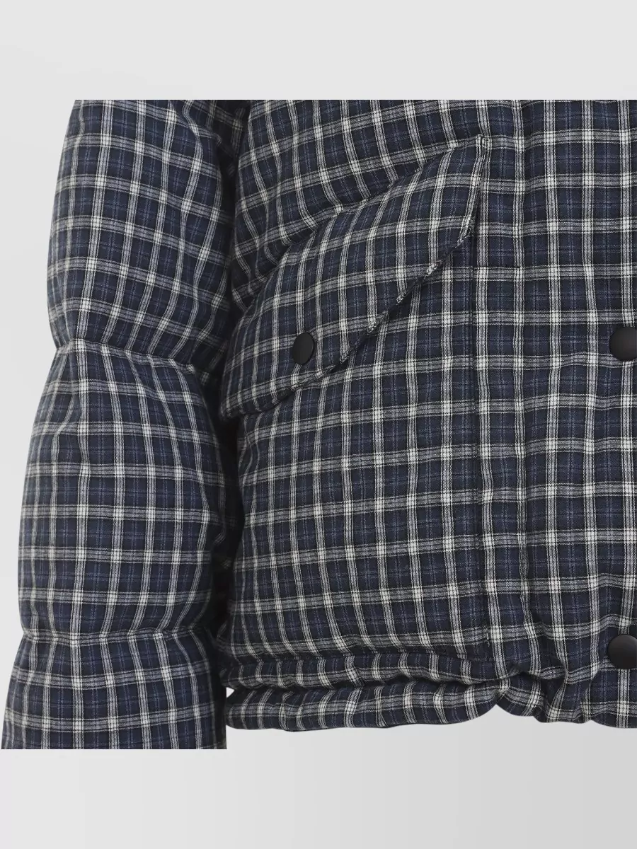 Miu Miu Checked Reversible Down Puffer Jacket
