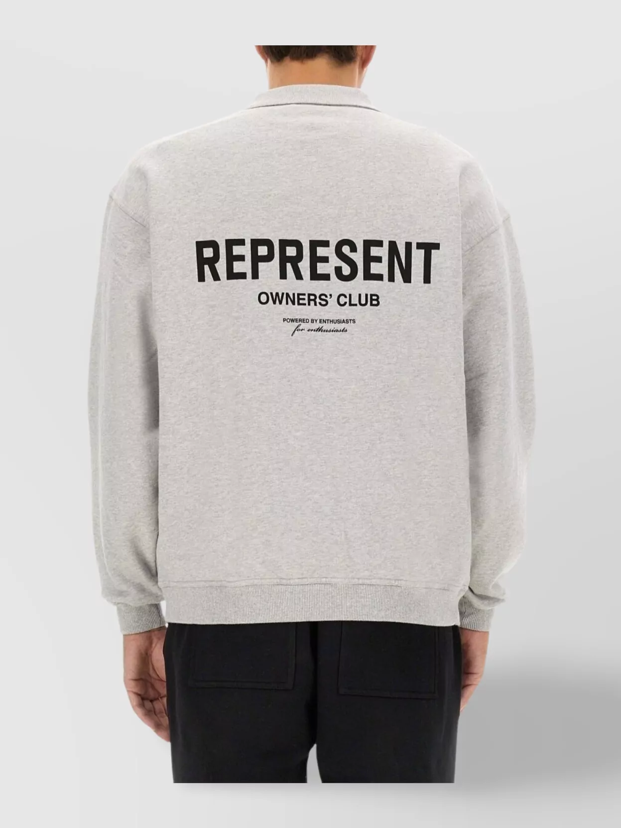 Represent Logo Collared Polo Shirt