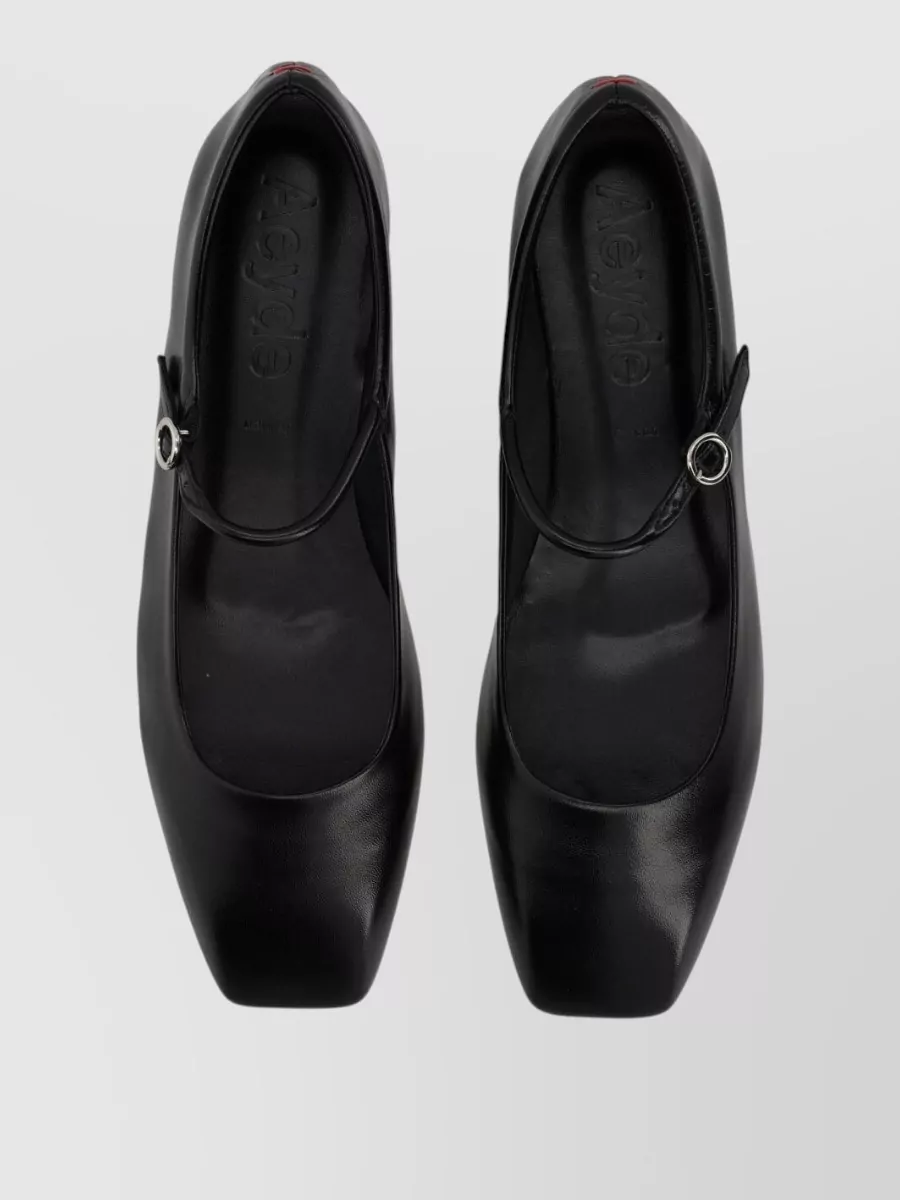 Aeyde Leather Mary Jane Ballerina Shoes