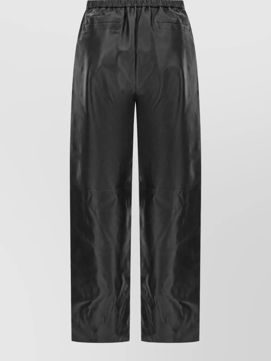 Antonelli Firenze leather wide-leg trousers