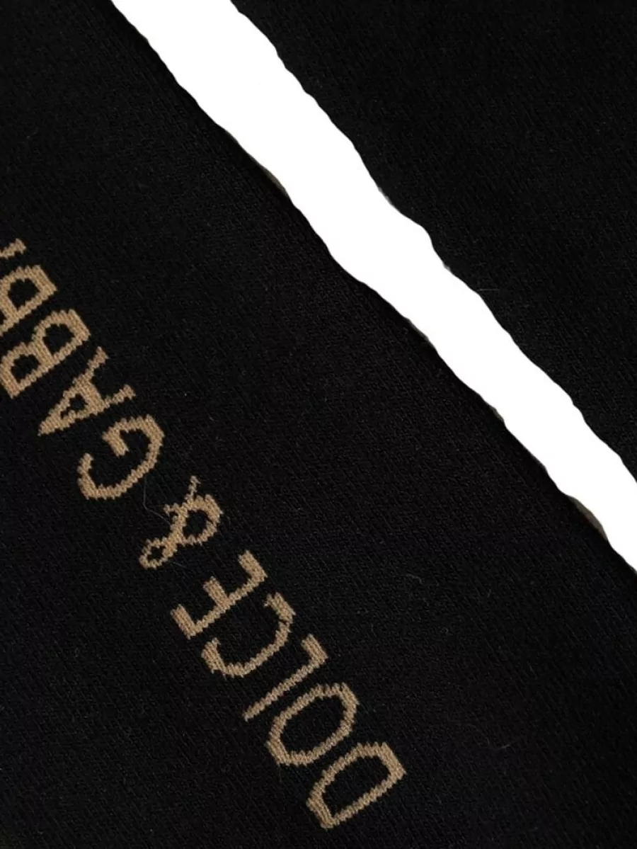 Dolce&Gabbana Wool Floral Mid Calf Socks