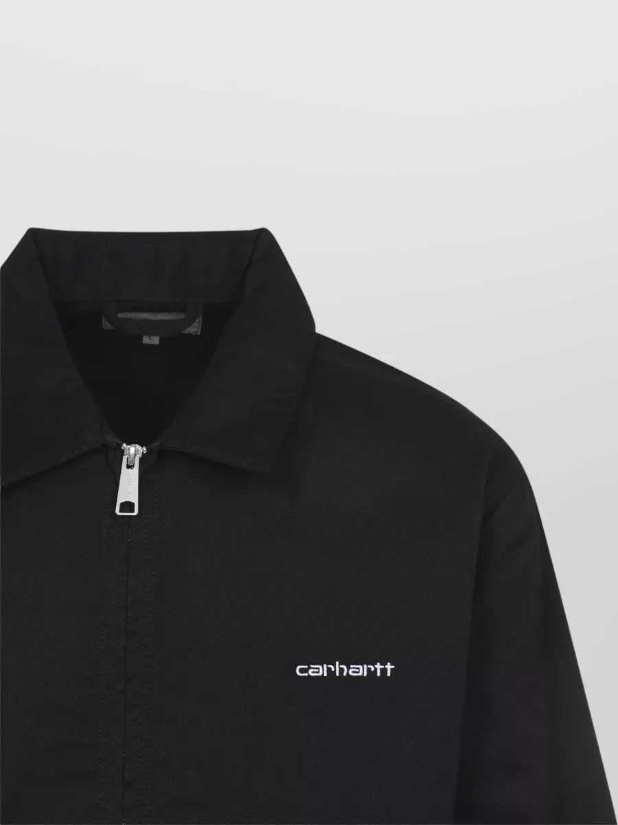 Carhartt Wip Script Collared Jacket Snap Button Cuffs