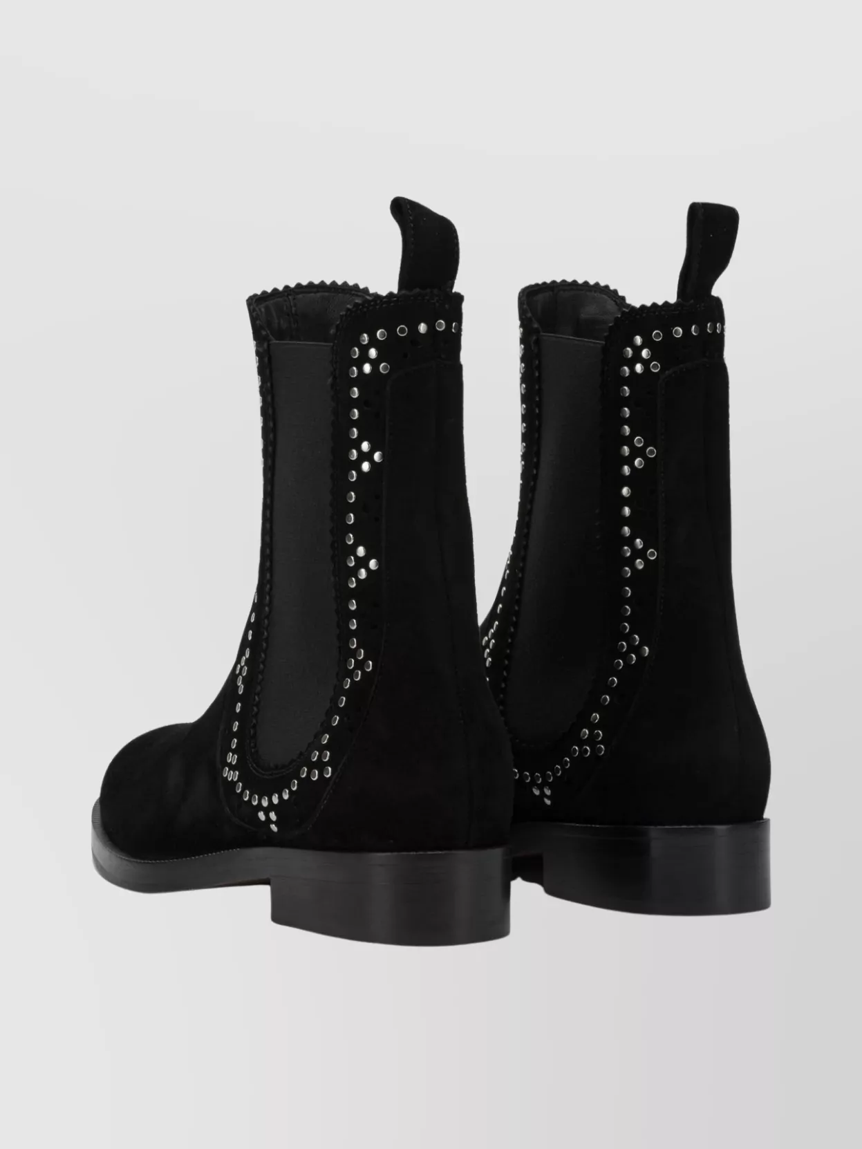 Aquazzura Ankle Boots With Round Toe And Block Heel In Black