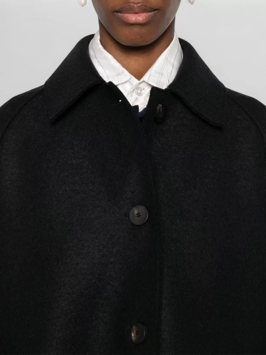 Harris Wharf London Virgin Wool Long Coat