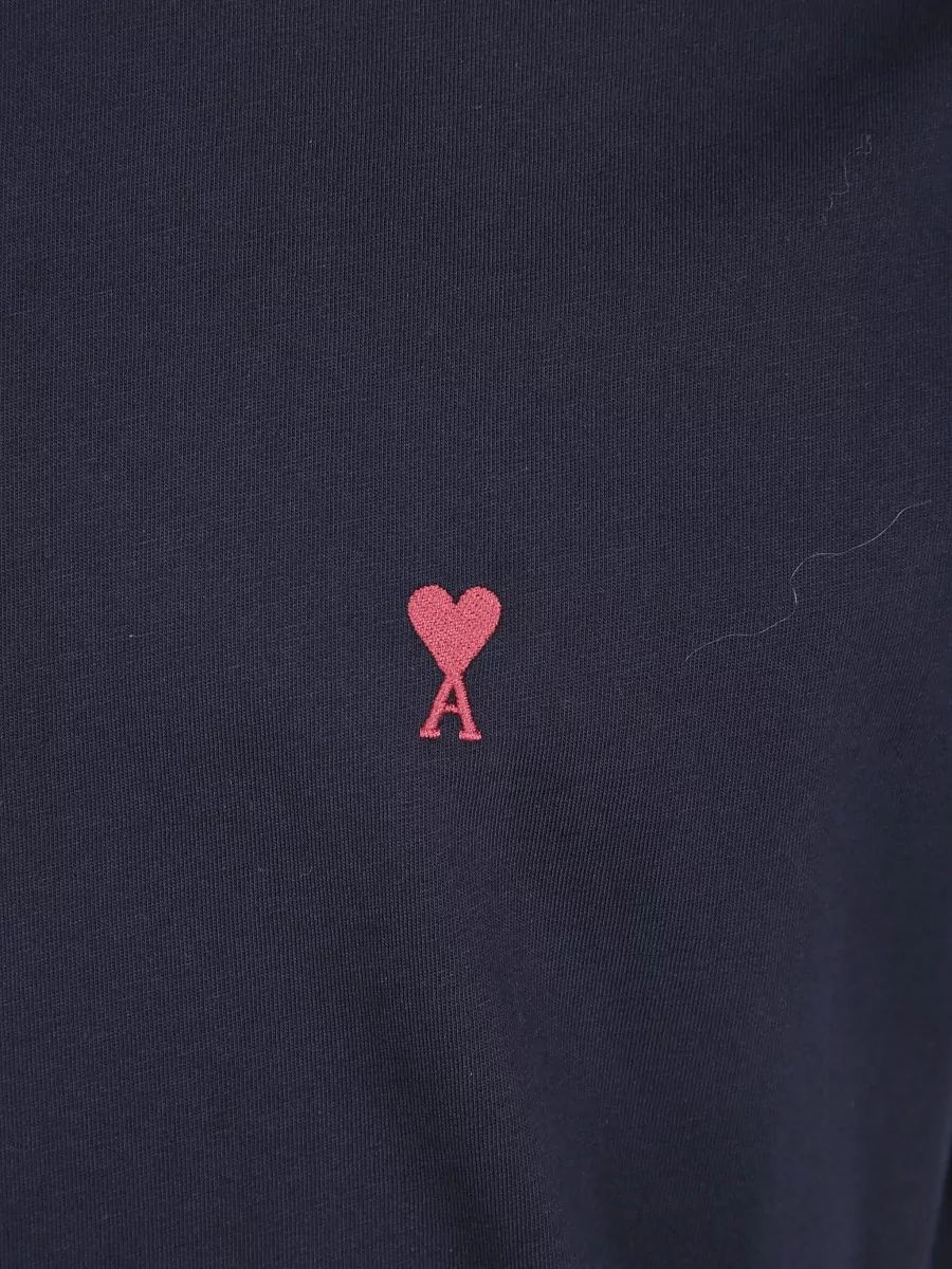 Ami Paris Cotton Logo-Print T-Shirt