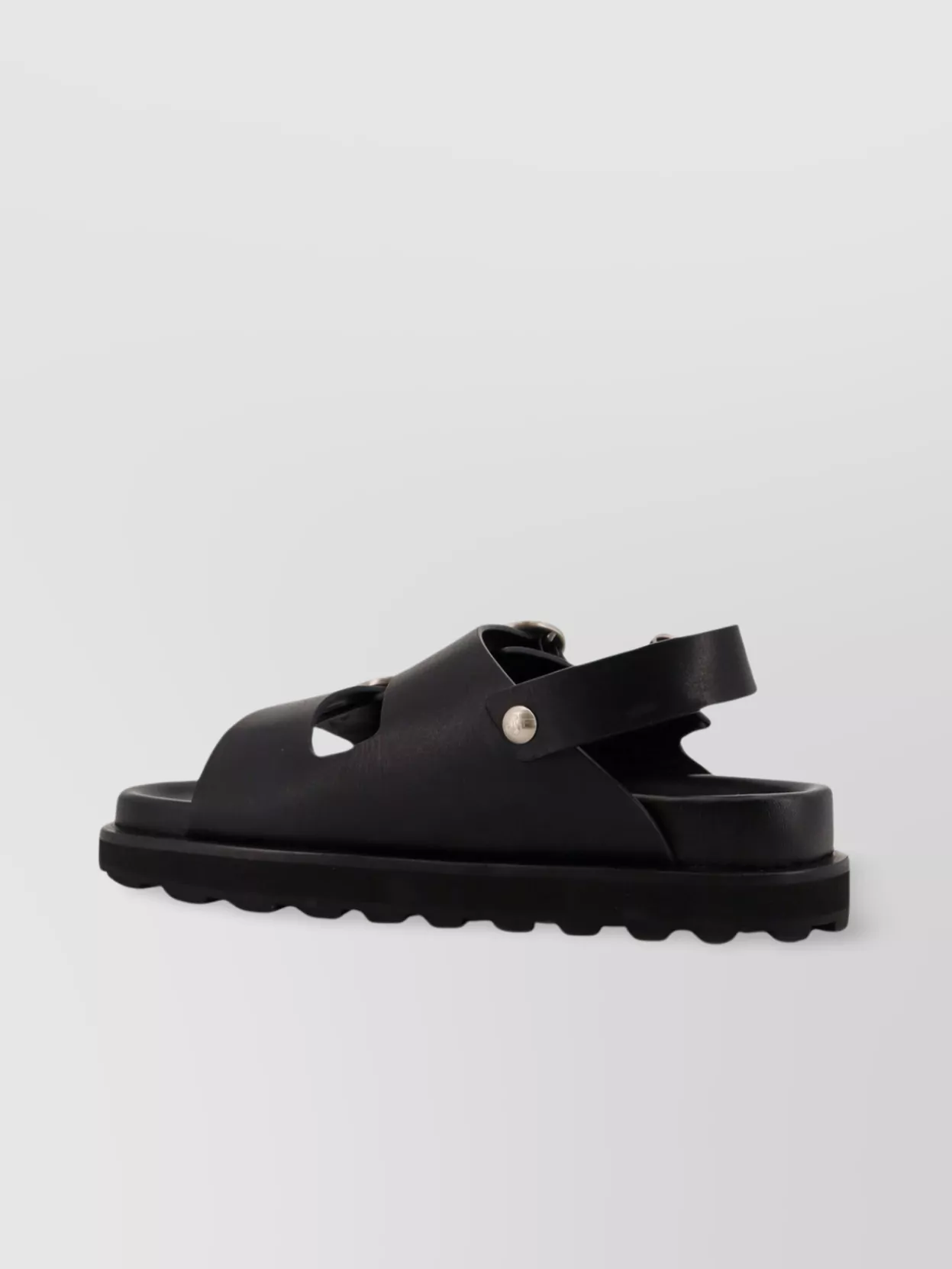 Jil Sander Flat Rubber Sole Open Toe Sandals