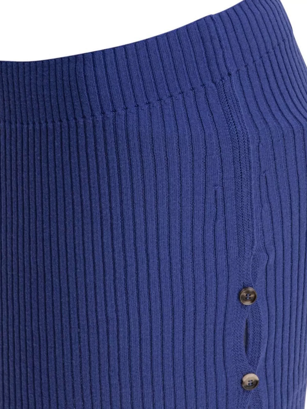Courrèges Skirts Featuring Button Detailing And Ribbed Texture