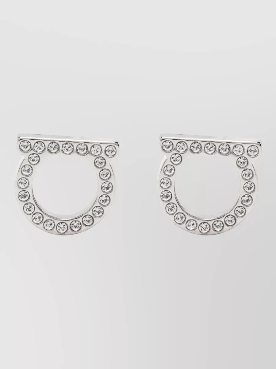 Ferragamo crystal-embellished earrings