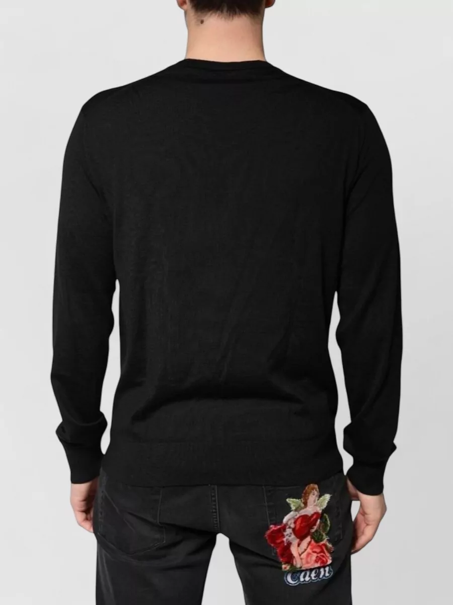 Dolce&Gabbana Wool Crew Neck Pullover Sweater