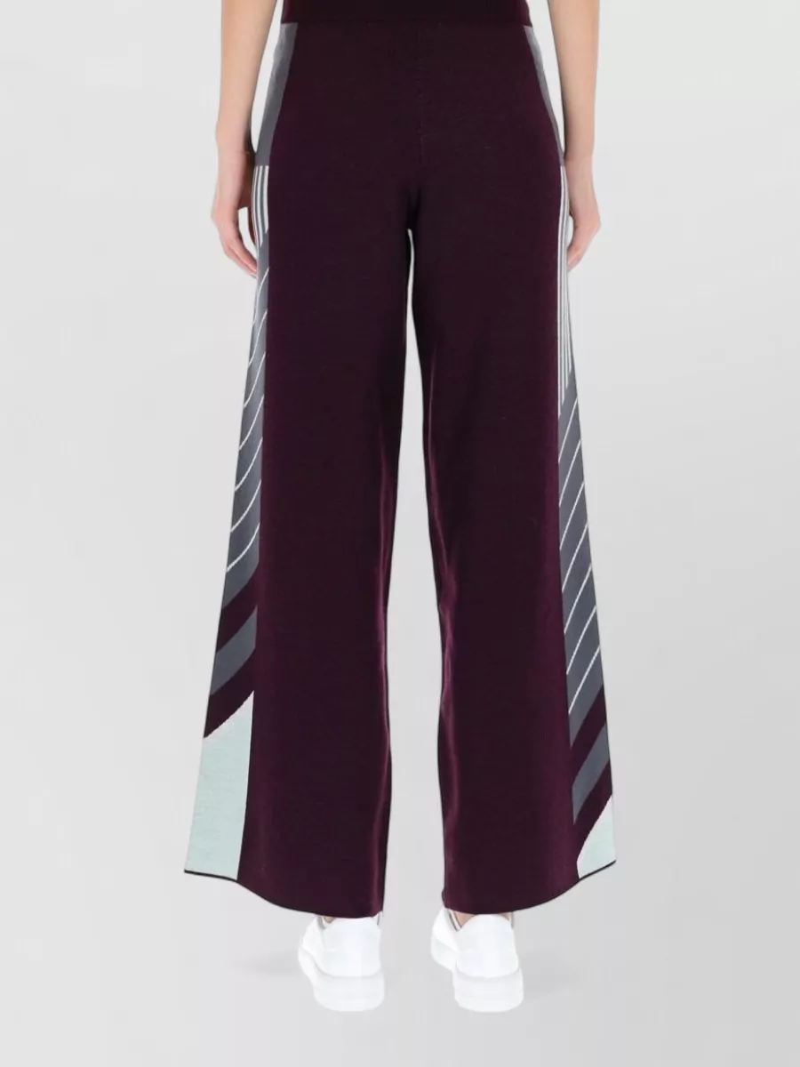 Casablanca Merino Wool Wide-Leg Knitted Trousers