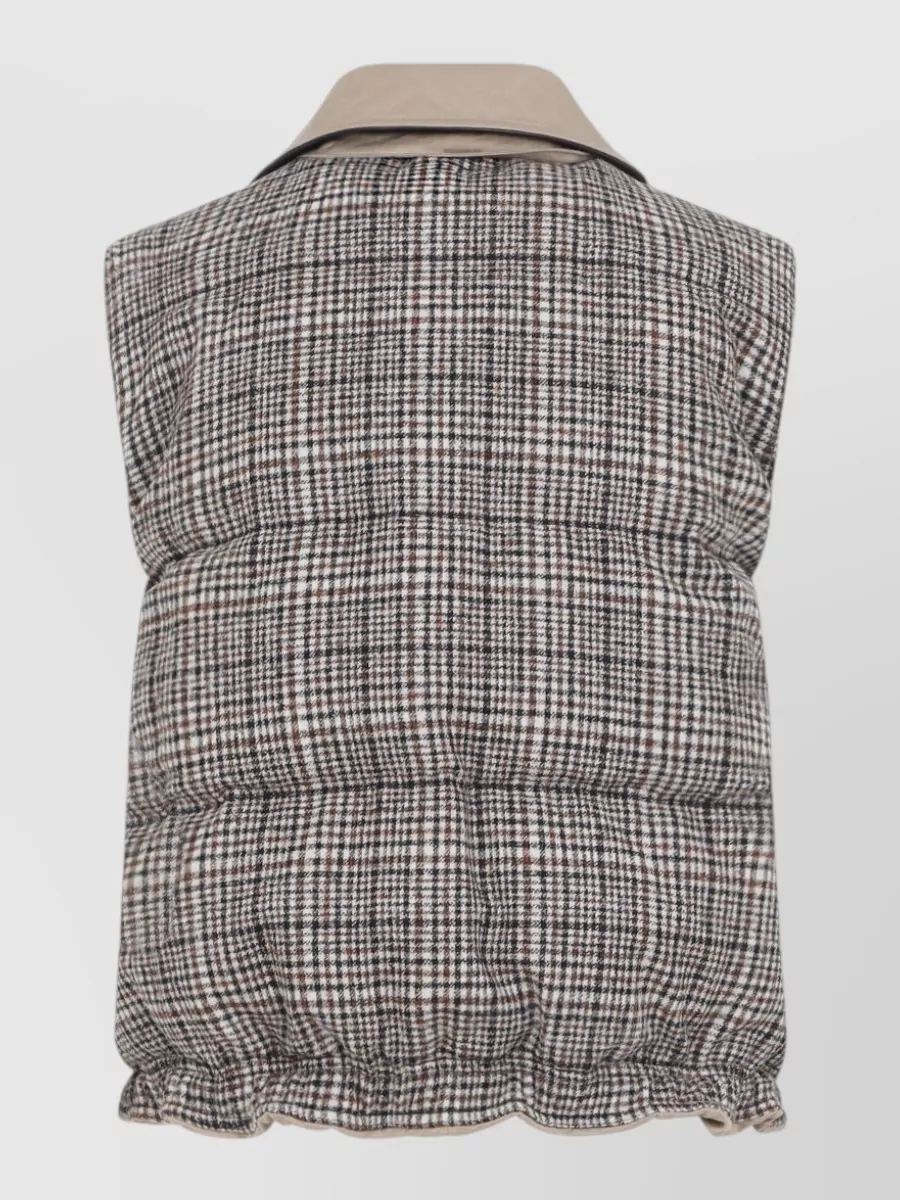 Brunello Cucinelli Reversible Padded Sleeveless Coat