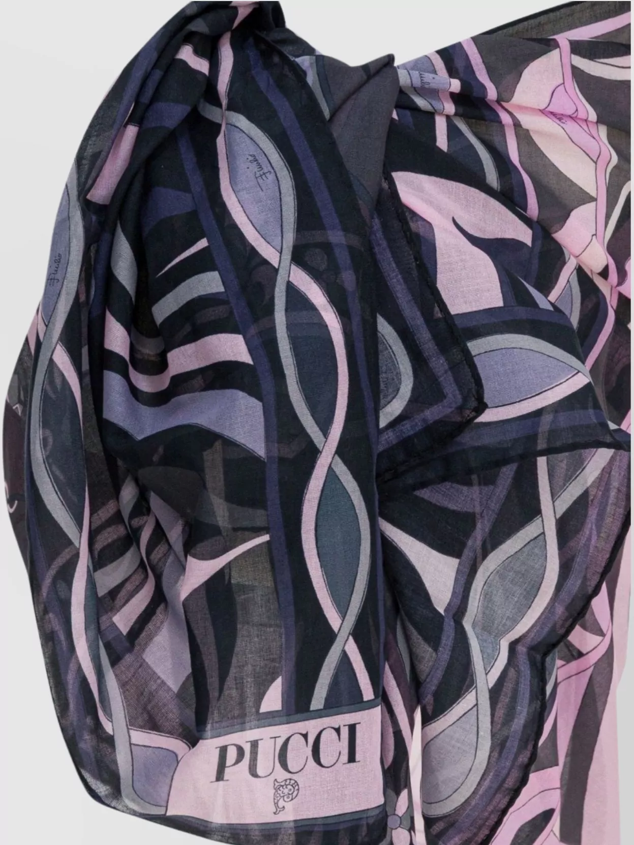 Pucci Iride Print Lightweight Sheer Pareo