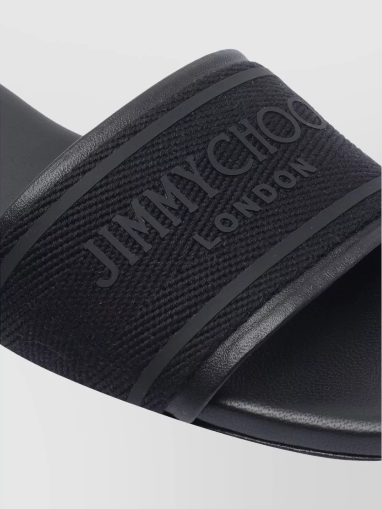 Jimmy Choo Round Toe Leather Sandals