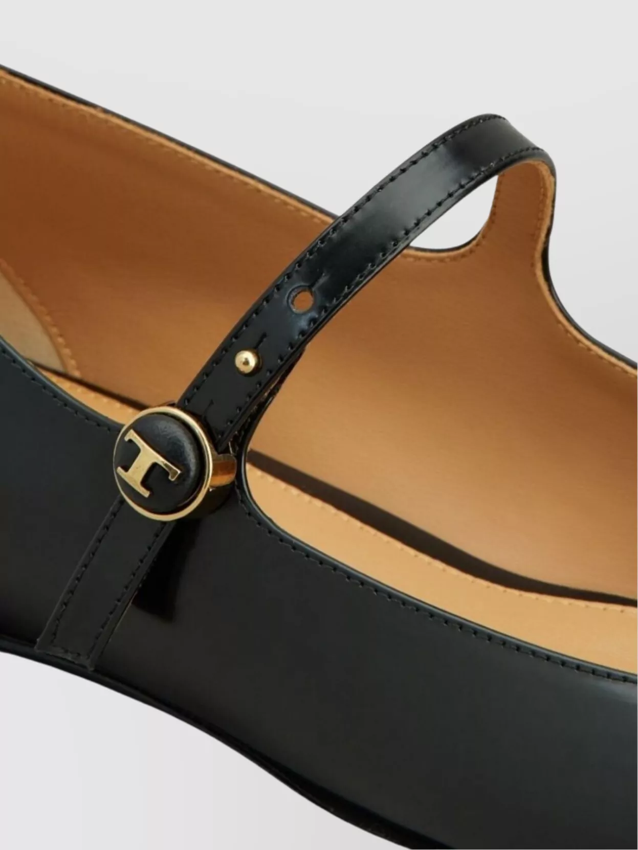 Tod's Mary Jane Flat Ballerina Shoes With Buckle