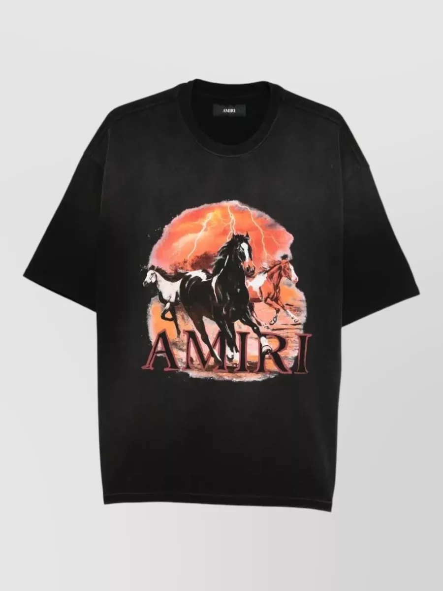 Amiri oversized graphic-print cotton t-shirt