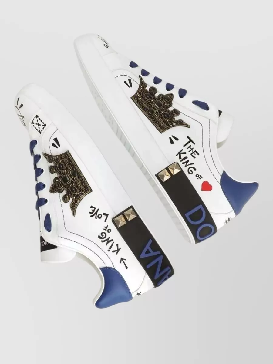 Dolce&Gabbana Leather Low-Top Sneakers