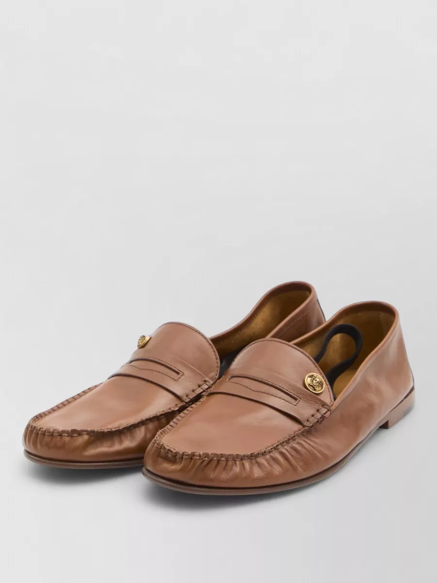 Versace Leather Loafers