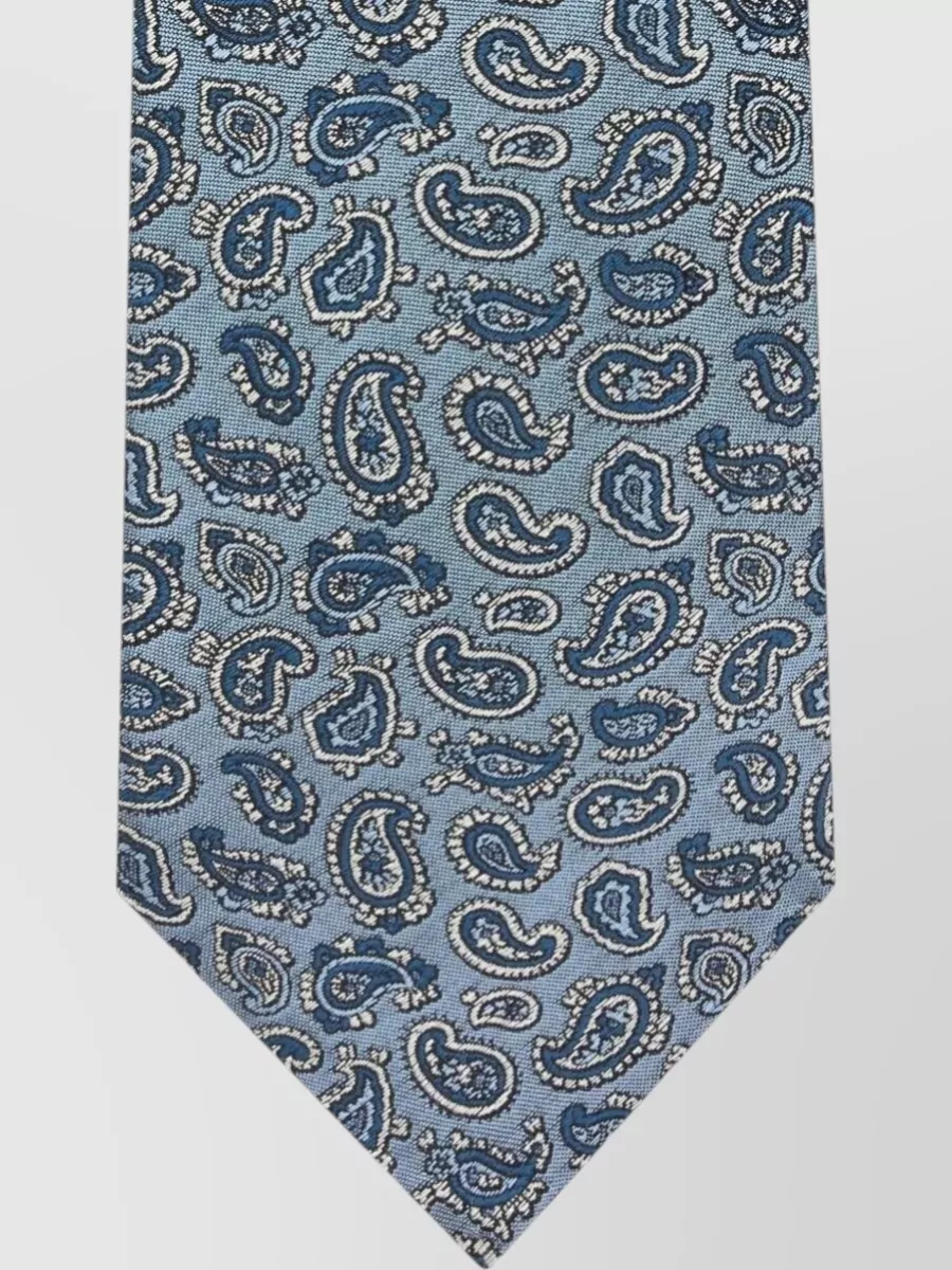 Etro Silk Jacquard Tie Micro Paisley Pattern